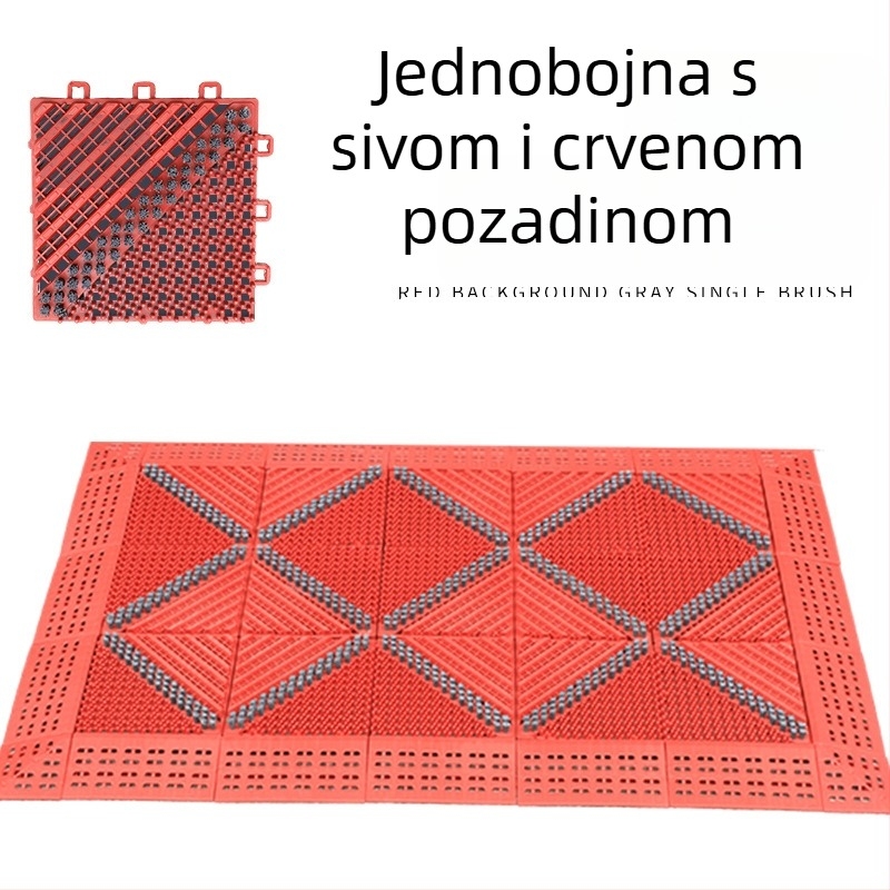 Tri ujednoj prašini otporna protuklizna dutinska podna prostirka, periva EVA pena, kvadratnog oblika, jednoslojni uzorak, za ulaz, dnevni boravak, studij, restoran i poslovne prostore