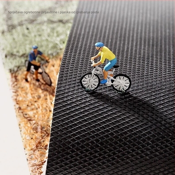 Nordijski stil ulazna prostirka za vrata, PVC materijal, tkanje od svilenih krugova, pravokutni oblik, geometrijski uzorak, prilagodljiva