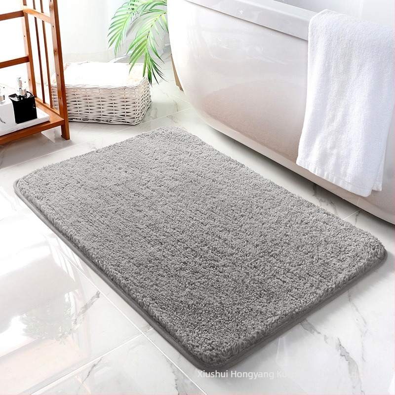 Kvadratna kupaonska prostirka s flokovanom površinom, upija, protuklizna, strojno periva