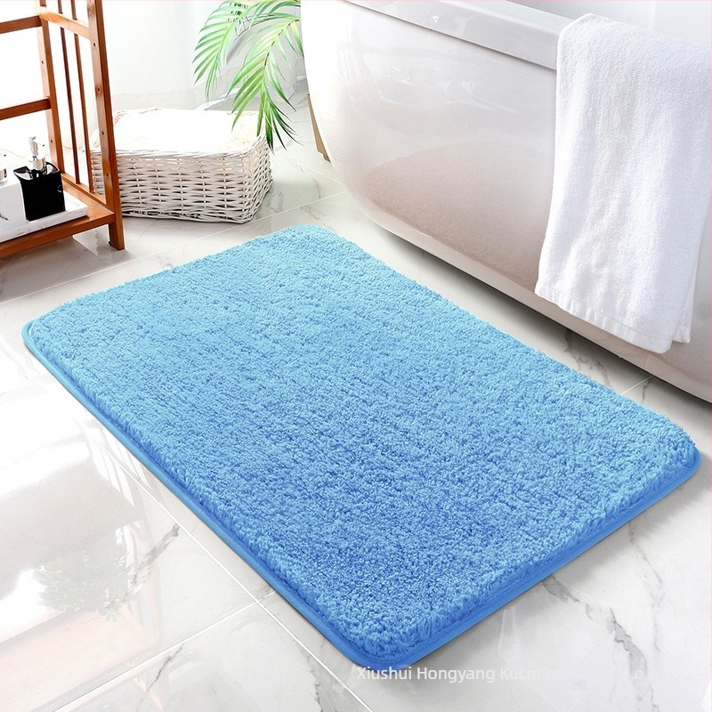 Kvadratna kupaonska prostirka s flokovanom površinom, upija, protuklizna, strojno periva