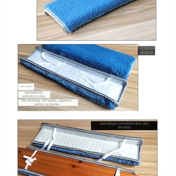 Podložak za ljestve dvostrukog kreveta – kvadratni oblik, uzorak 69850, materijal: Silk Flower, pogodno za dnevni boravak, ručno i strojno pranje