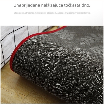 Kupaonska prostirka za pod – protuklizna, upija vlagu, debeli pliš Arctic Velvet, poliester, pravokutni oblik, strojno pranje