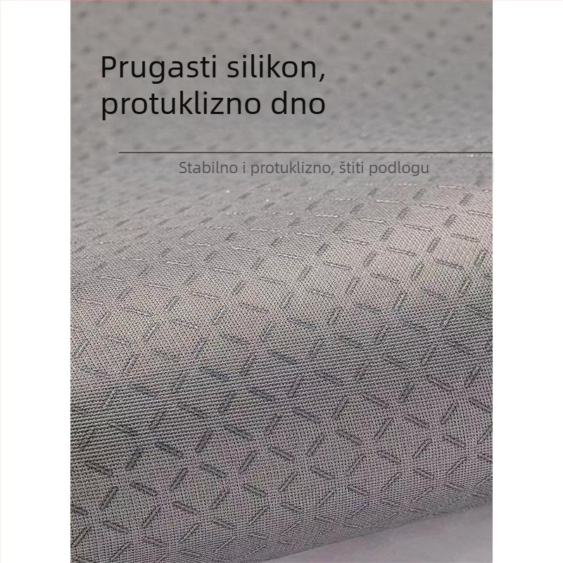 Kružni tepih – poliester vlakno, jednofarbeni uzorak, periv, pogodan za dnevni boravak, spavaću sobu i radnu sobu