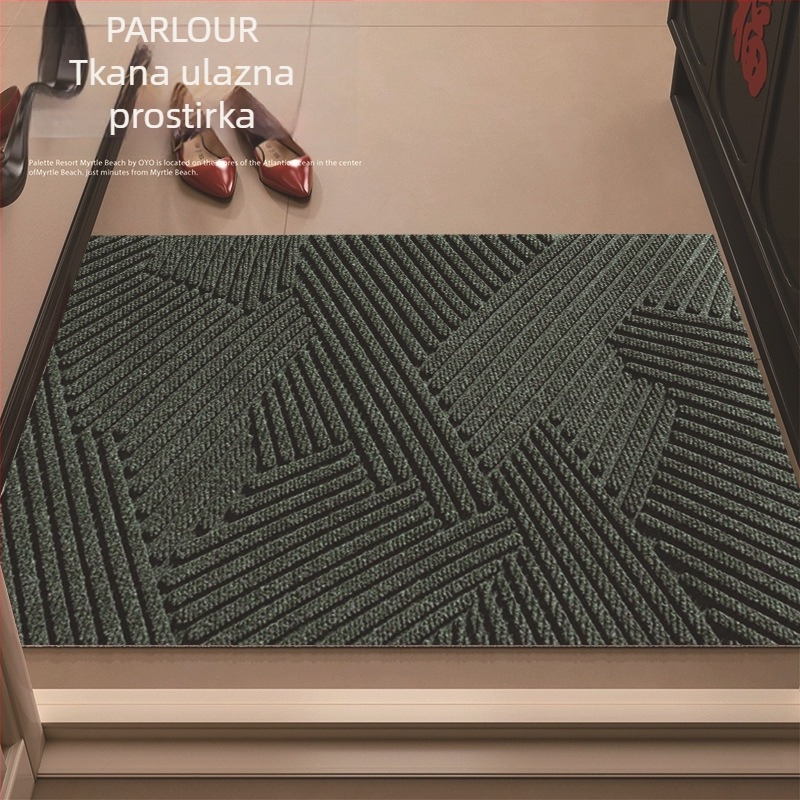 PVC prostirka za ulaz sa žičanom petljom, kvadratni oblik, pogodna za ulaz, dnevni boravak i kuhinju