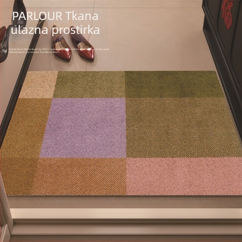 PVC prostirka za ulaz sa žičanom petljom, kvadratni oblik, pogodna za ulaz, dnevni boravak i kuhinju