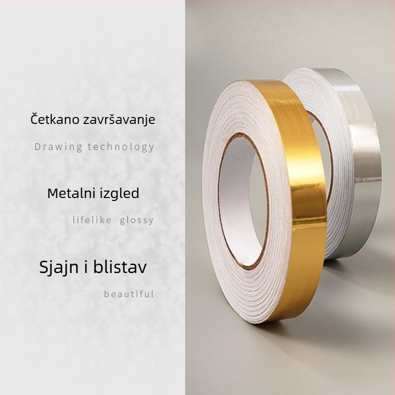 Plastična zidna naljepnica za rub garderobe u spavaćoj sobi, samoljepljivi rubni trak, protupožarna, jednostavan moderni stil