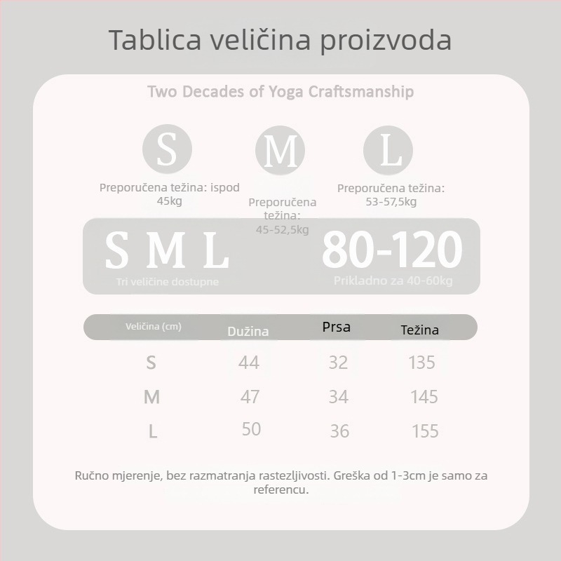 Ženski yoga top od Spandex-Nylon tkanine, brzo se suši, s umetkom za grudi, I-oblik leđa, duljina 46 cm
