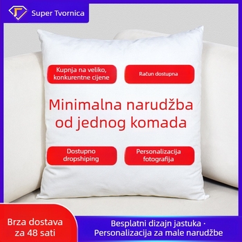 Hundred Colors jastuk s jezgrom – dizajn crtanih likova, poliester navlaka, PP pamuk punjenje, prilagodljivo, moderan minimalistički stil