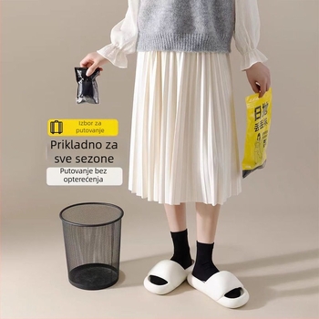 Jednokratne pamučne čarape srednje visine, unisex, jednobojne, 80–90% pamuk, pletene dvostrukom iglom