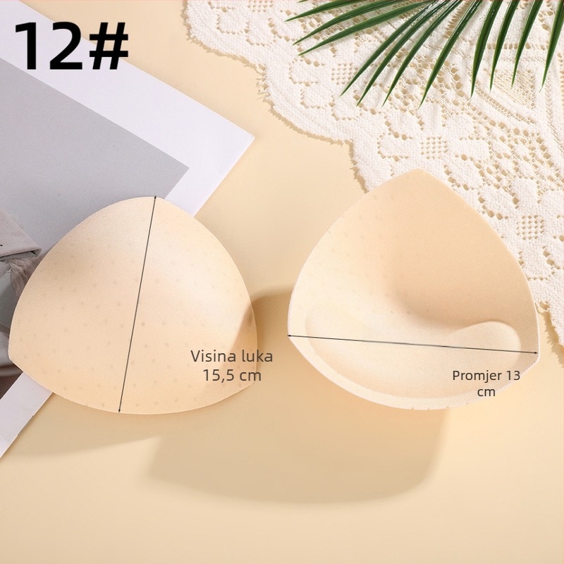 Prozračni umetni ulošci za bikini top – kružni, tanki, polukružni i trokutasti košarice, spužvasti jastučići
