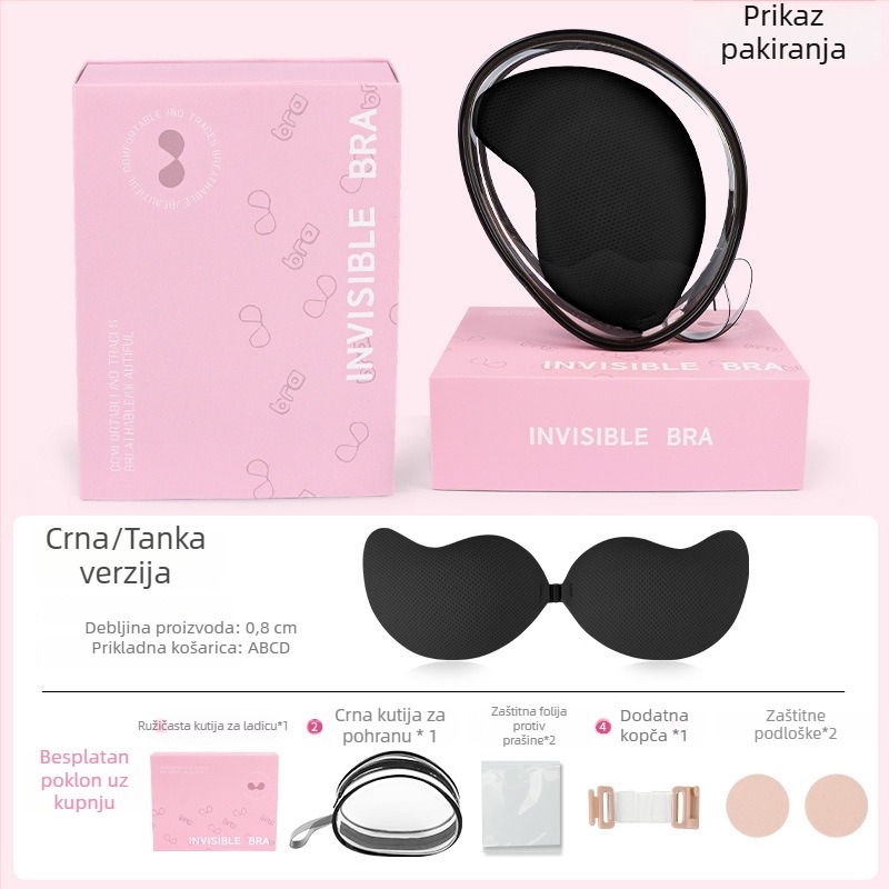 MBGB Debeli ljepljivi umetci za velike grudi, protiv opuštanja, oblik manga, umetci za dekolte bez naramenica