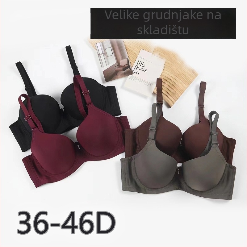 Mozhi Ni tradicionalni grudnjak s žicom, košarice 3/4, bezšivni oblik košarica, odvojive dvostruke naramenice, stražnje zaključavanje s četiri reda kukica