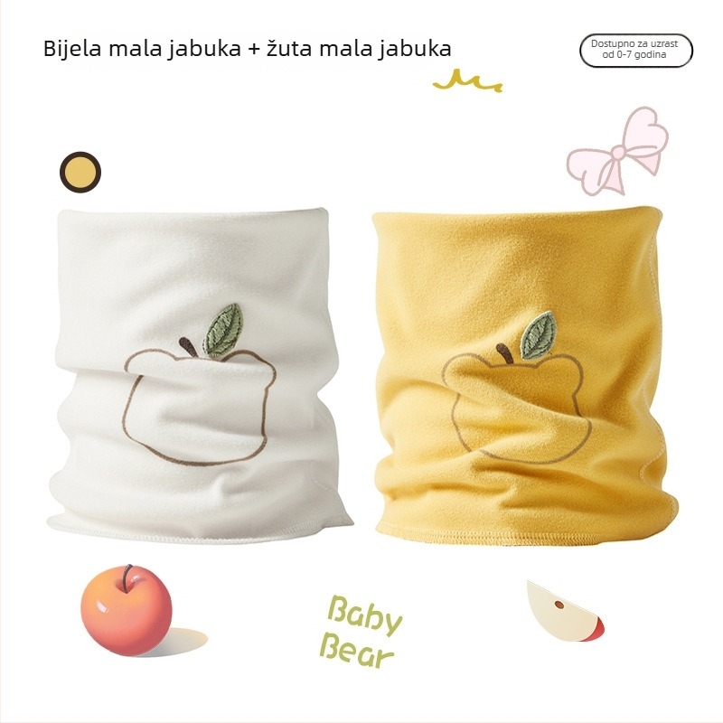 Jingqi dječji velur šal za vrat – otporan na vjetar i topao zimski šal za vrat, unisex