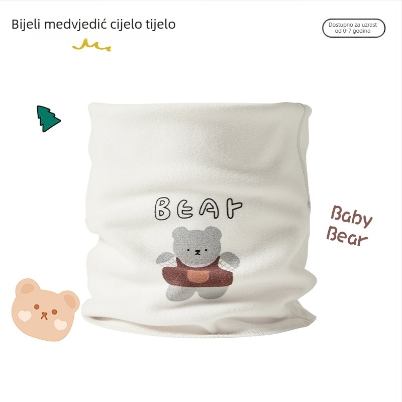 Jingqi dječji velur šal za vrat – otporan na vjetar i topao zimski šal za vrat, unisex