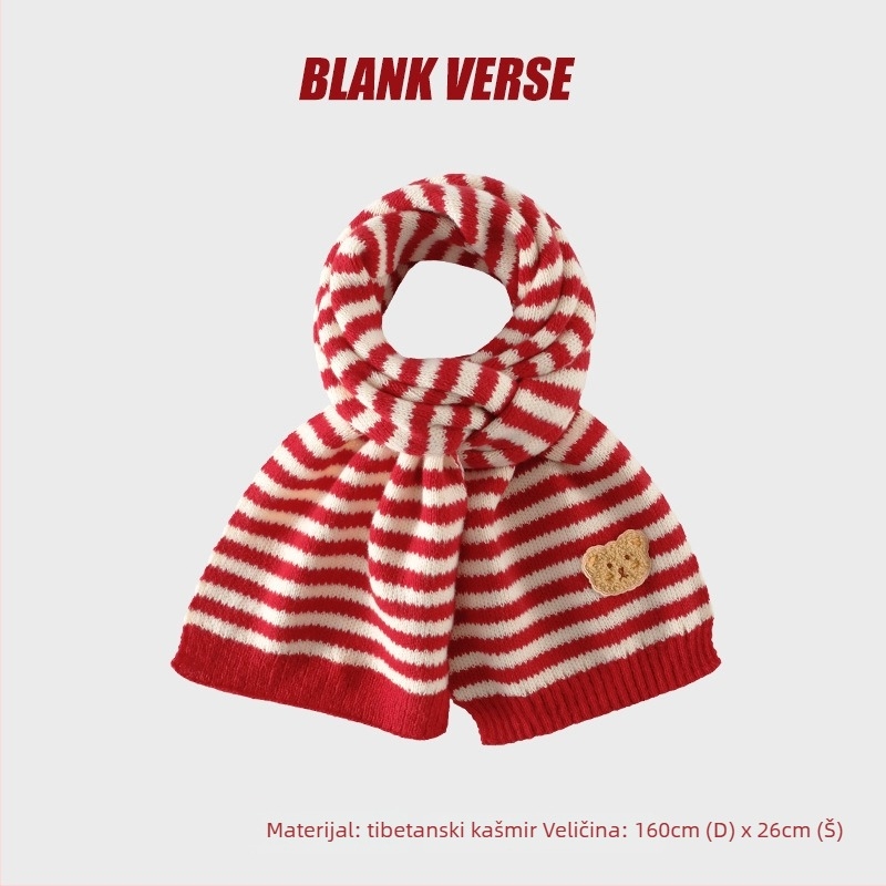 Kašmirski pleteni šal za vrat — warp-knit tehnologija, zadržava toplinu, jesenji stil, minimalistički, gradski stil