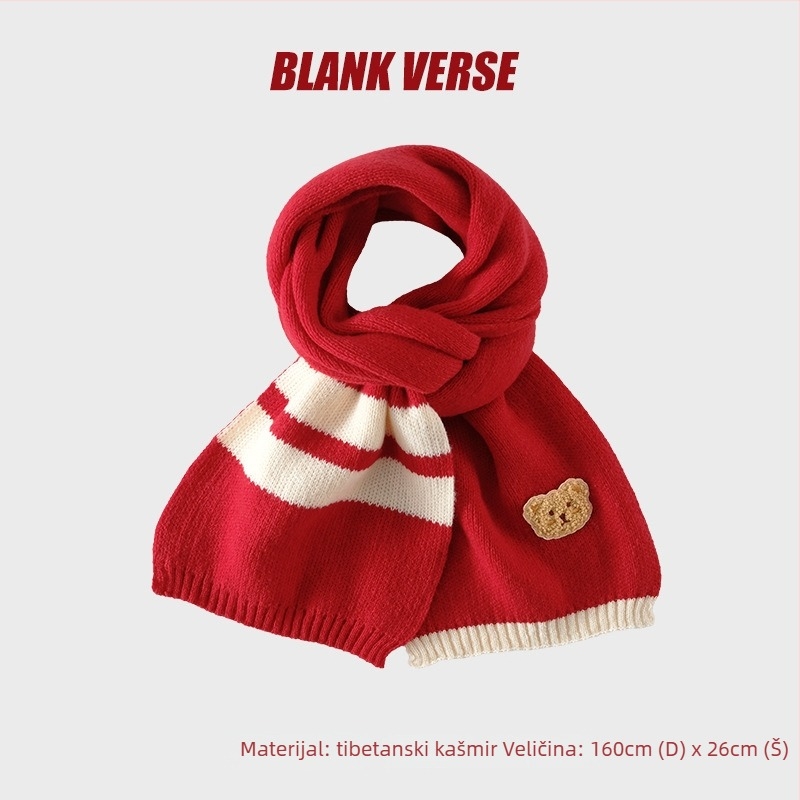Kašmirski pleteni šal za vrat — warp-knit tehnologija, zadržava toplinu, jesenji stil, minimalistički, gradski stil