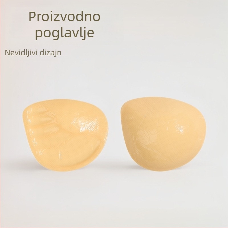 Uložci grudnjaka – dvostrano samoljepljivi silikonski krilni ulošci, debeći, oblik bradavice: trokut, podizanje i nevidljivo držanje