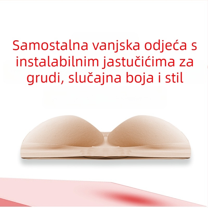 Sportski grudnjak s izmjenjivom najlonskom jastučićem, prozračan, poboljšava oblik