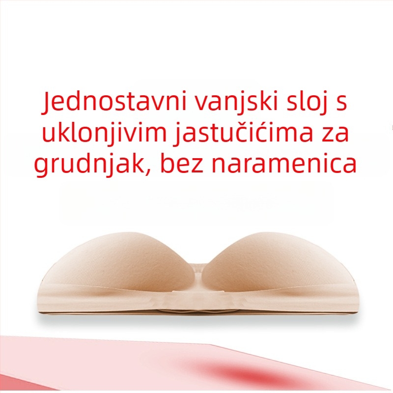 Sportski grudnjak s izmjenjivom najlonskom jastučićem, prozračan, poboljšava oblik
