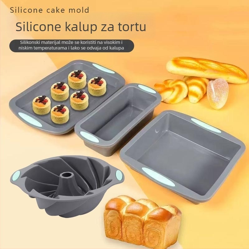 Kalup za pečenje - silikon, neobičnog oblika, otporan na visoke temperature, jednostavno oslobađanje iz kalupa, za pečenje