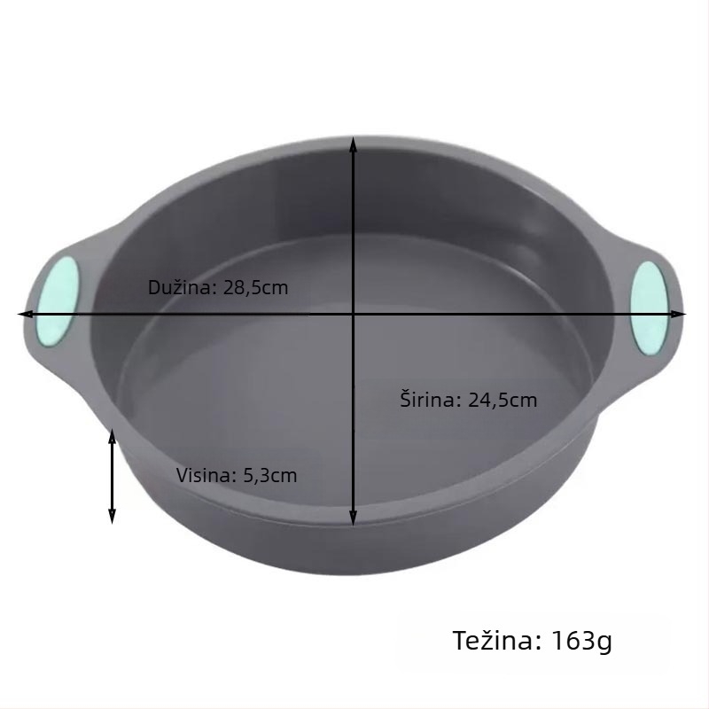 Kalup za pečenje - silikon, neobičnog oblika, otporan na visoke temperature, jednostavno oslobađanje iz kalupa, za pečenje