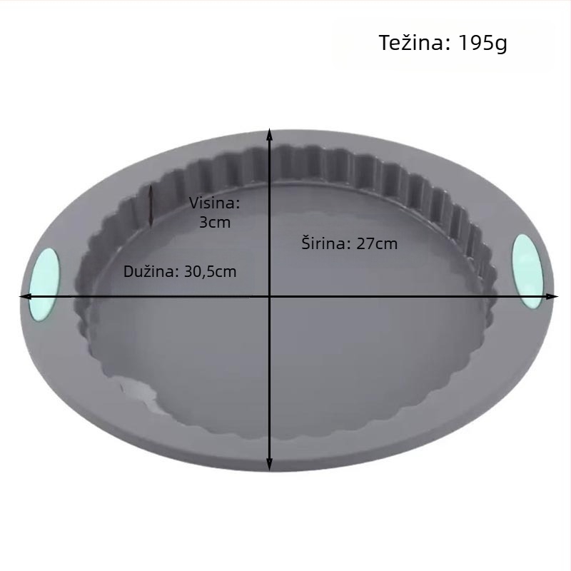 Kalup za pečenje - silikon, neobičnog oblika, otporan na visoke temperature, jednostavno oslobađanje iz kalupa, za pečenje