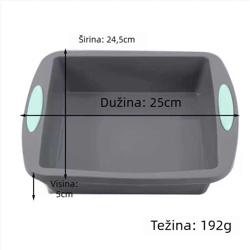 Kalup za pečenje - silikon, neobičnog oblika, otporan na visoke temperature, jednostavno oslobađanje iz kalupa, za pečenje
