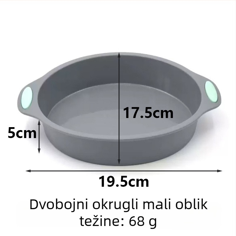 Kalup za pečenje - silikon, neobičnog oblika, otporan na visoke temperature, jednostavno oslobađanje iz kalupa, za pečenje