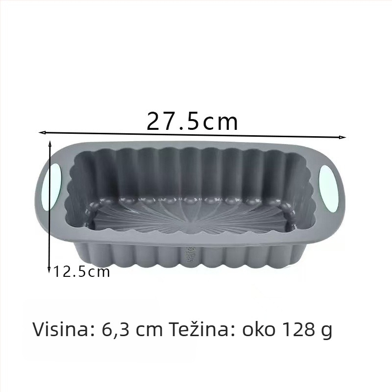 Kalup za pečenje - silikon, neobičnog oblika, otporan na visoke temperature, jednostavno oslobađanje iz kalupa, za pečenje