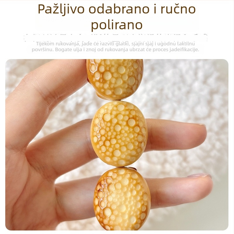 Ručni izrezbareni privjesak za buddhističke perle od Ivory Fruit, Novi kineski stil, Graviranje, Ručni rad i Poliranje
