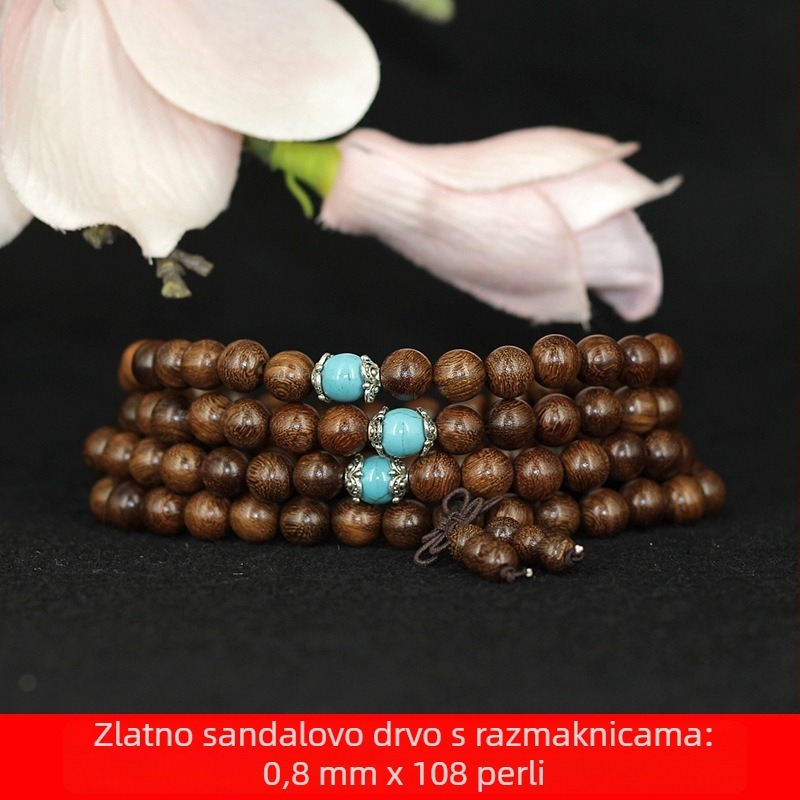 Drvena narukvica, etnički stil, unisex, polirani završetak