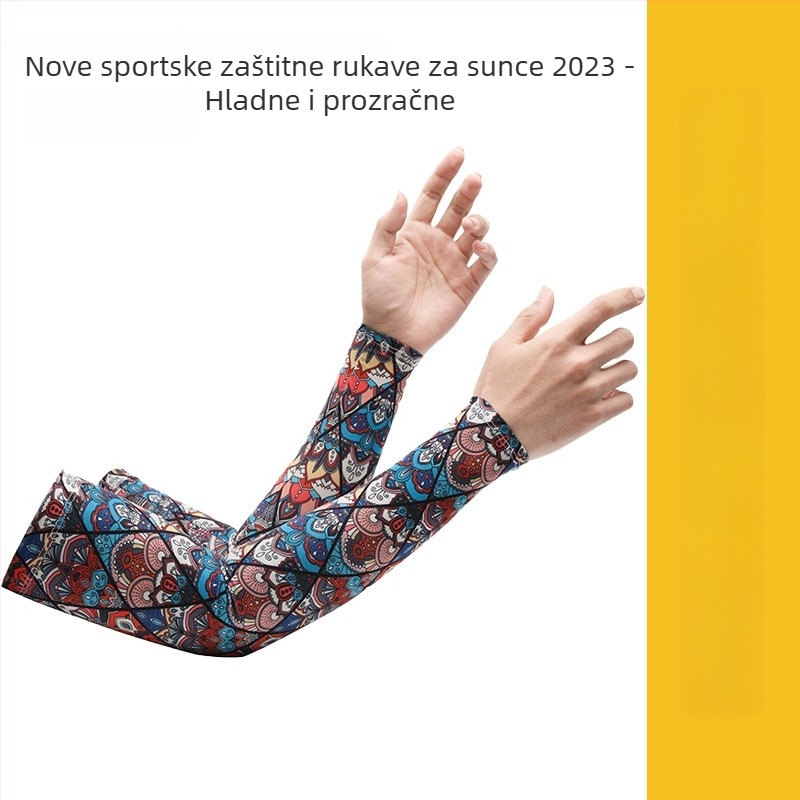 Set ledenih rukava i marame za lice za ljeto, UV zaštita, brzo se suši, lagan materijal, pogodan za vožnju i otvorene aktivnosti.