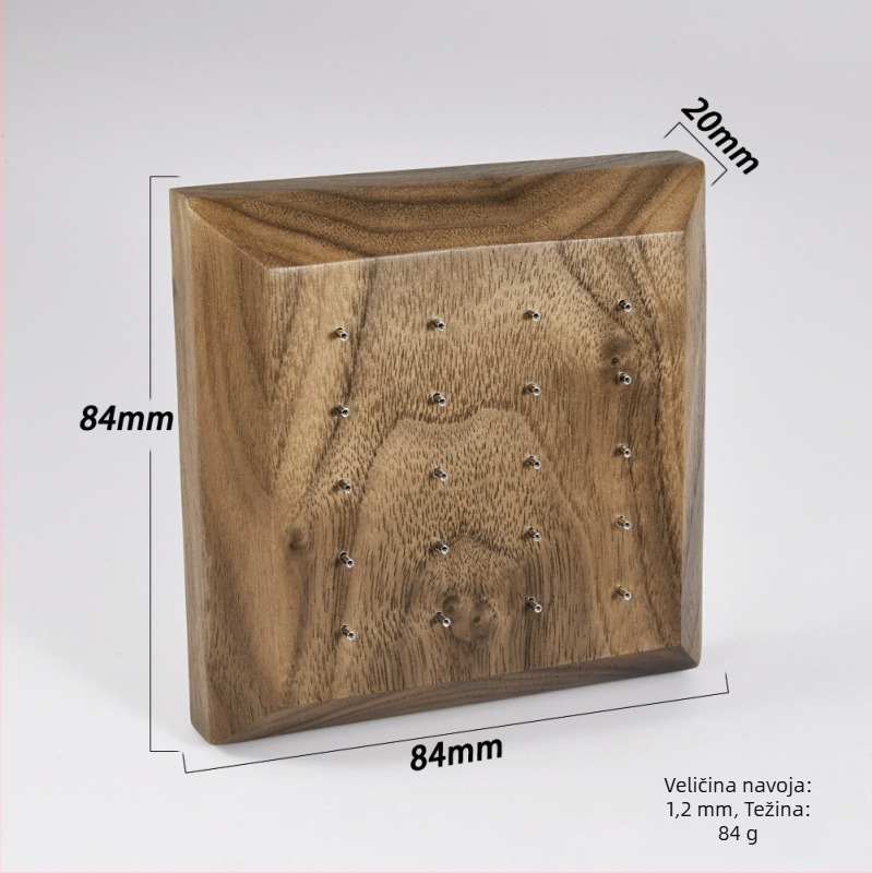 Drveni stalak za izlaganje nakita, jednoslojni, luksuzan stil, perforirana izrada