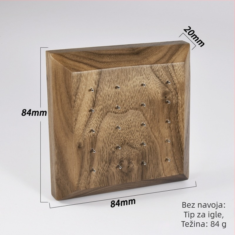 Drveni stalak za izlaganje nakita, jednoslojni, luksuzan stil, perforirana izrada