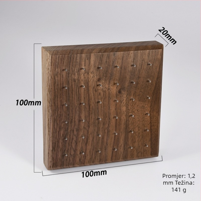 Drveni stalak za izlaganje nakita, jednoslojni, luksuzan stil, perforirana izrada