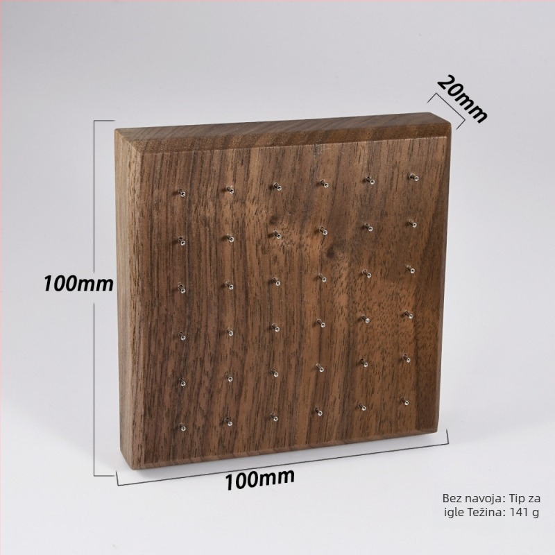 Drveni stalak za izlaganje nakita, jednoslojni, luksuzan stil, perforirana izrada