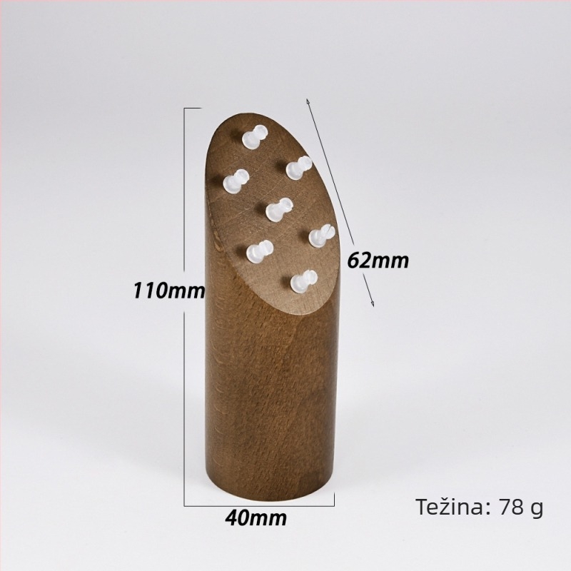 Drveni stalak za izlaganje nakita, jednoslojni, luksuzan stil, perforirana izrada