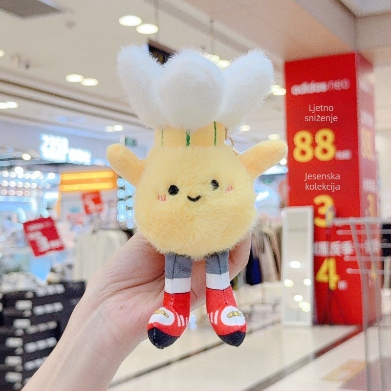 Plišana lutka s nogometom - kratki pliš, PP pamuk punjenje, privjesak za torbu i ključeve, za uzrast 14+