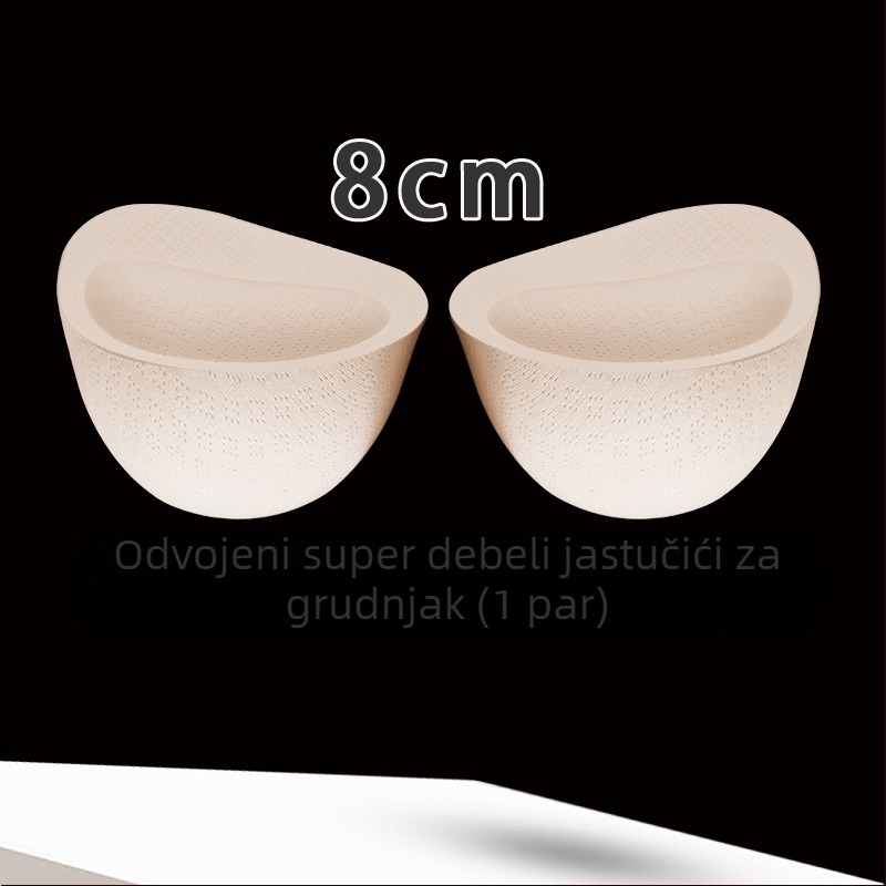 Jednodelni ušiveni grudnjak s odvojivim umetcima, najlon, debeli punjenje, poboljšava mali grudnjak