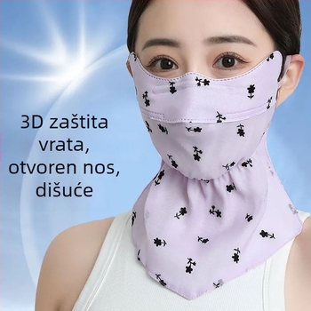 Ice Silk maska za lice, polupokrivenost, prozračna UV zaštita — Ljeto 2024