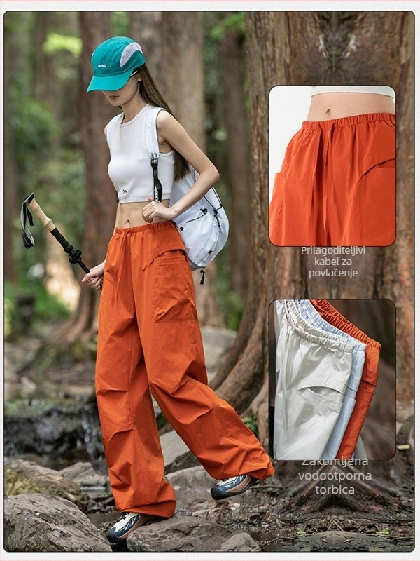 Unisex brzo suše taktičke cargo hlače za vanjske sportove, sintetička smjesa, ljeto/proljeće/jesen, pogodne za trčanje, vožnju bicikla i planinarenje