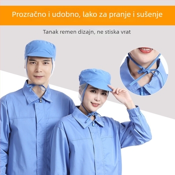 Mrežasta radna kapa, pamuk, jednostavno tkanje, kupolasti vrh, kratki rub