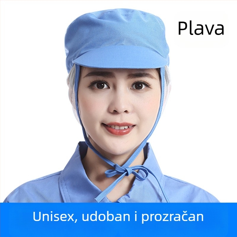 Mrežasta radna kapa, pamuk, jednostavno tkanje, kupolasti vrh, kratki rub