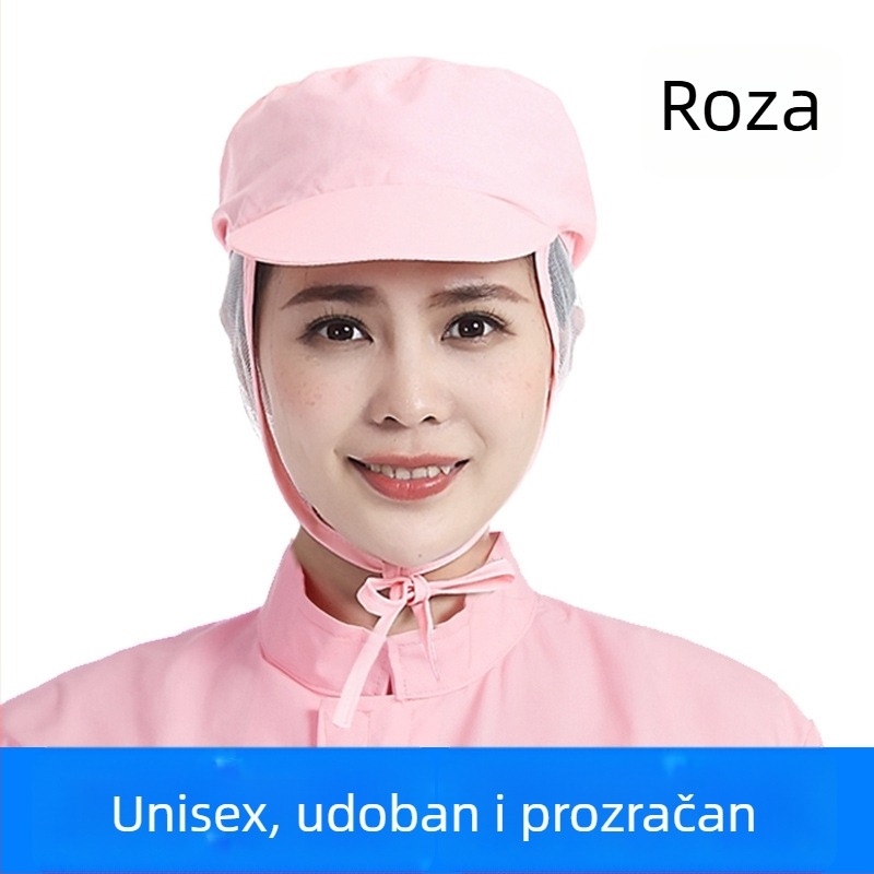 Mrežasta radna kapa, pamuk, jednostavno tkanje, kupolasti vrh, kratki rub