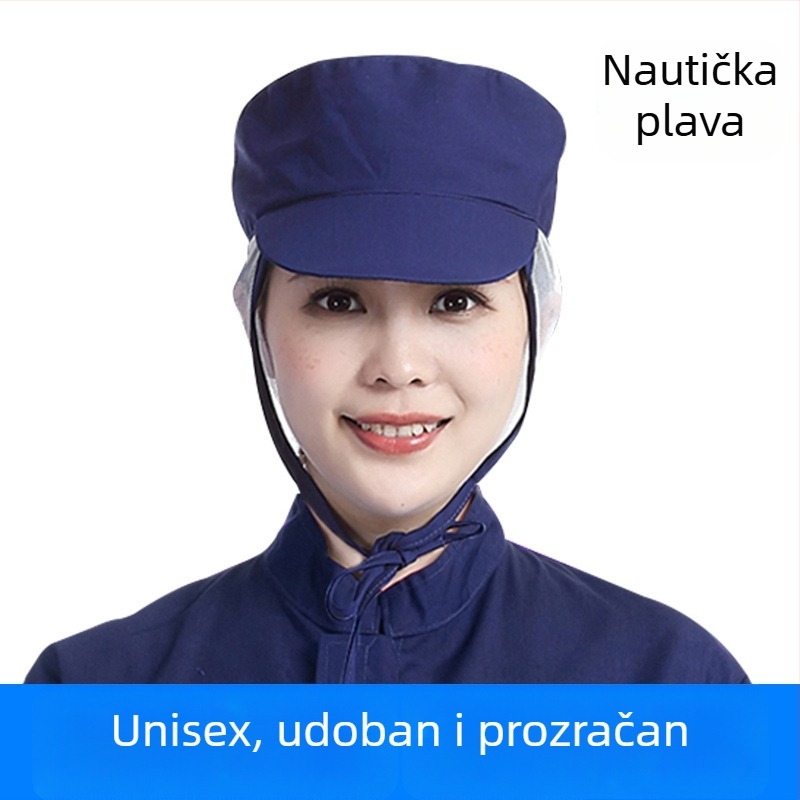 Mrežasta radna kapa, pamuk, jednostavno tkanje, kupolasti vrh, kratki rub