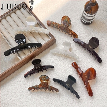 Kuka za kosu od octene kiseline — ručno izrađeni grip klip, Maillard šumski stil za žene