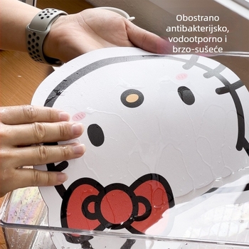 Kožna mišja podloga, dvostruka, protuklizna, izrađena po slici, u stilu crtane animacije