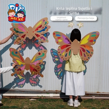 DIY set za krila leptira za djecu — papirni materijal, uzrast 4–6 godina