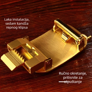 Automatska kopča za kaiš, od čistog bakra, muška kopča za kaiš, kineski stil