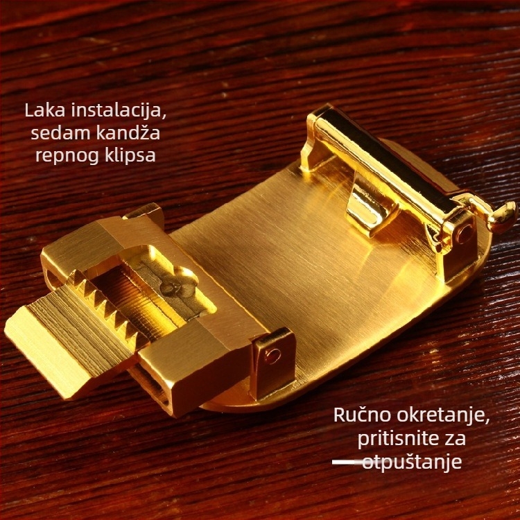 Automatska kopča za kaiš, od čistog bakra, muška kopča za kaiš, kineski stil